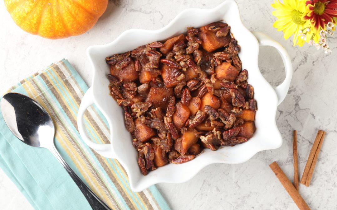 Pecan-Crusted Candied Sweet Potatoes