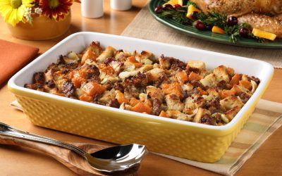 Savory Sweet Potato & Sausage Stuffing
